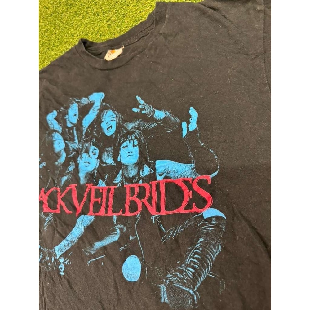 Vintage Bay Island Sportswear T Shirt Mens Large Black Black Veil Brides Graphic - Picture 2 of 5